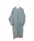 Ron Herman×SZ Blockprintsロンハーマン×エスゼットブロックプリント）の古着「ストライプサーフプルオーバードレス」｜スカイブルー