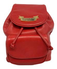 MOSCHINO CHEAP&CHIC（モスキーノ チープ アンド シック）の古着「レザーミニリュック」｜レッド