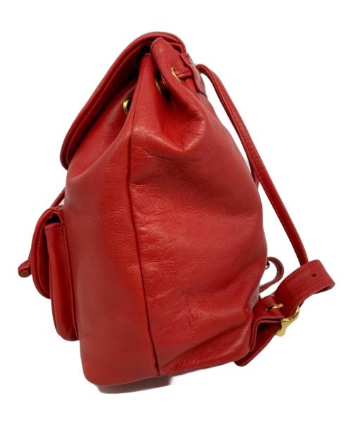 MOSCHINO CHEAP&CHIC（モスキーノ チープ アンド シック）MOSCHINO CHEAP&CHIC (モスキーノ チープ アンド シック) レザーミニリュック レッドの古着・服飾アイテム