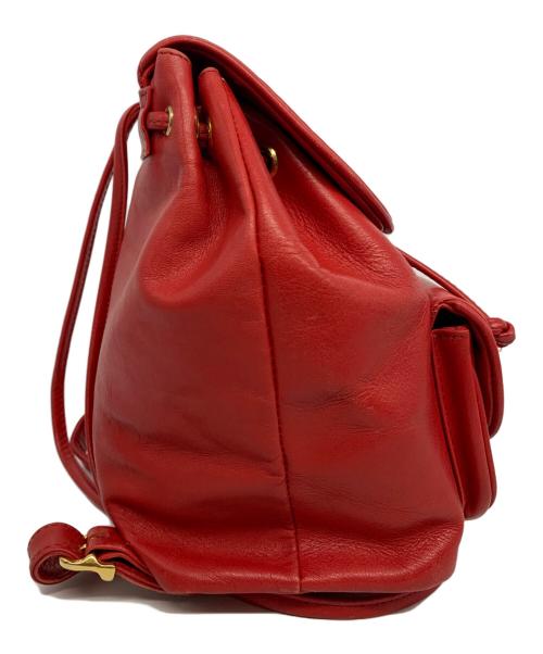 MOSCHINO CHEAP&CHIC（モスキーノ チープ アンド シック）MOSCHINO CHEAP&CHIC (モスキーノ チープ アンド シック) レザーミニリュック レッドの古着・服飾アイテム