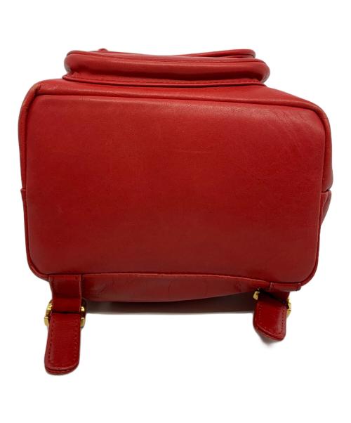 MOSCHINO CHEAP&CHIC（モスキーノ チープ アンド シック）MOSCHINO CHEAP&CHIC (モスキーノ チープ アンド シック) レザーミニリュック レッドの古着・服飾アイテム