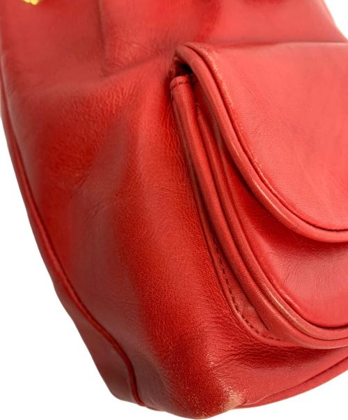 MOSCHINO CHEAP&CHIC（モスキーノ チープ アンド シック）MOSCHINO CHEAP&CHIC (モスキーノ チープ アンド シック) レザーミニリュック レッドの古着・服飾アイテム