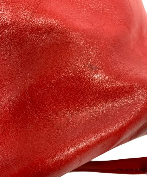 MOSCHINO CHEAP&CHIC（モスキーノ チープ アンド シック）MOSCHINO CHEAP&CHIC (モスキーノ チープ アンド シック) レザーミニリュック レッドの古着・服飾アイテム