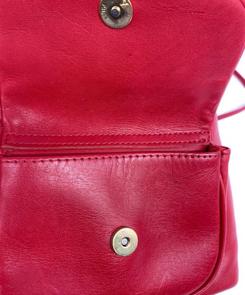 MOSCHINO CHEAP&CHIC（モスキーノ チープ アンド シック）MOSCHINO CHEAP&CHIC (モスキーノ チープ アンド シック) レザーミニリュック レッドの古着・服飾アイテム