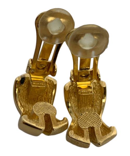 Christian Dior（クリスチャン ディオール）Christian Dior (クリスチャン ディオール) クロスイヤリング ゴールドの古着・服飾アイテム