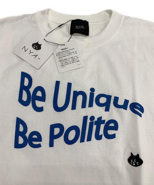 NYA（ニャー）NYA (ニャー) WAVE LOGO T ホワイト サイズ:4 未使用品の古着・服飾アイテム