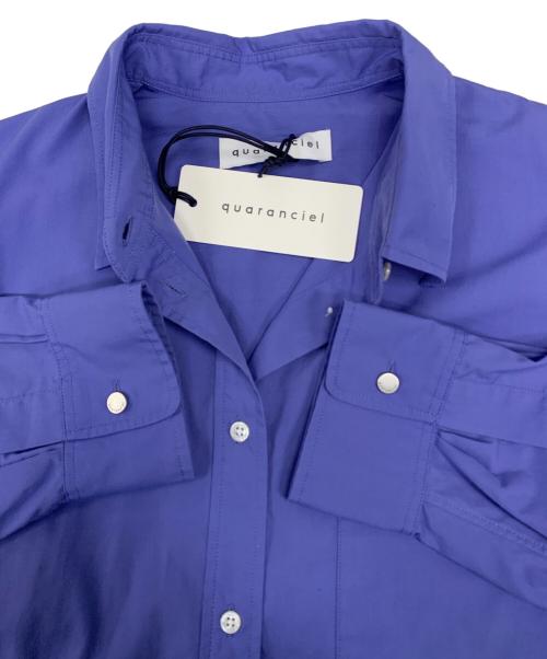 quaranciel（カランシエル）quaranciel (カランシエル)  ビッグ シャツ ブルー サイズ:38 未使用品の古着・服飾アイテム