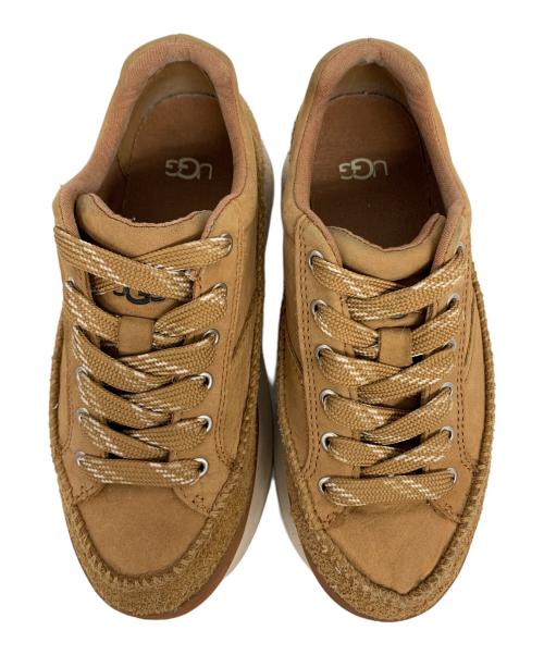 UGG（アグ）UGG (アグ) Marin Lace LEATHER厚底シューズ ブラウン サイズ:22.5の古着・服飾アイテム