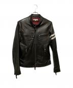 The Duffer of ST.Georgeザ ダファーオブセントジョージ）の古着「ラムレザージャケット」｜ブラック