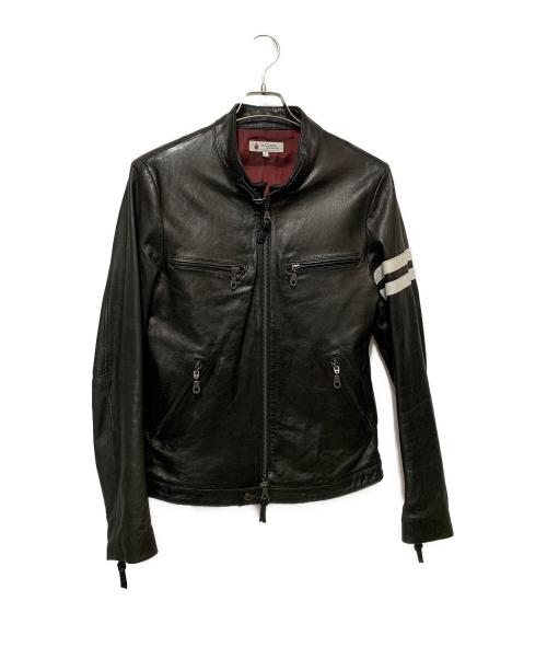 The Duffer of ST.George（ザ ダファーオブセントジョージ）The DUFFER of ST.GEORGE (ザ ダファーオブセントジョージ) ラムレザージャケット ブラック サイズ:Lの古着・服飾アイテム