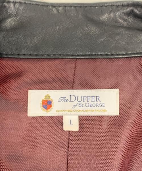 The Duffer of ST.George（ザ ダファーオブセントジョージ）The DUFFER of ST.GEORGE (ザ ダファーオブセントジョージ) ラムレザージャケット ブラック サイズ:Lの古着・服飾アイテム