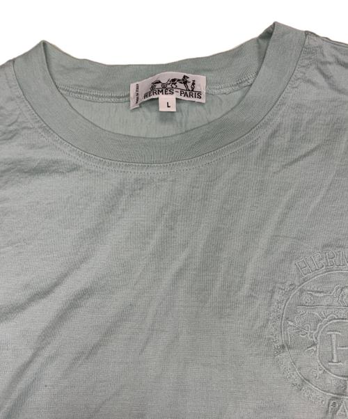 HERMES（エルメス）HERMES (エルメス) カットソー スカイブルー サイズ:Lの古着・服飾アイテム