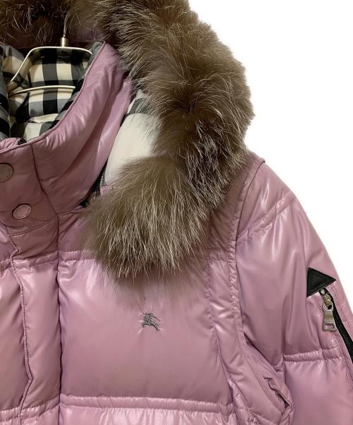 BURBERRY BLACK LABEL（バーバリーブラックレーベル）BURBERRY BLACK LABEL (バーバリーブラックレーベル) ダウンジャケット ピンク サイズ:LLの古着・服飾アイテム