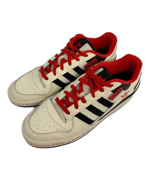 adidas Originals（アディダスオリジナル）adidas Originals (アディダスオリジナル) FORUM LOW  アイボリー×レッド サイズ:28の古着・服飾アイテム
