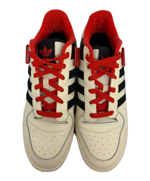 adidas Originals（アディダスオリジナル）adidas Originals (アディダスオリジナル) FORUM LOW  アイボリー×レッド サイズ:28の古着・服飾アイテム