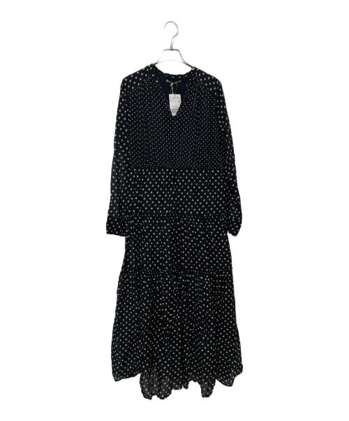 ne quittez pas（ヌキテパ）ne quittez pas (ヌキテパ) ドットワンピース ブラック サイズ:F 未使用品の古着・服飾アイテム