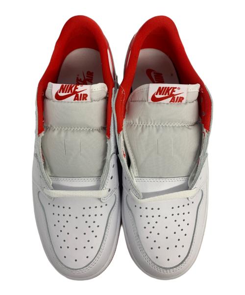 NIKE（ナイキ）NIKE (ナイキ) Air Jordan 1 Retro Low OG ホワイト×レッド サイズ:27.5 未使用品の古着・服飾アイテム