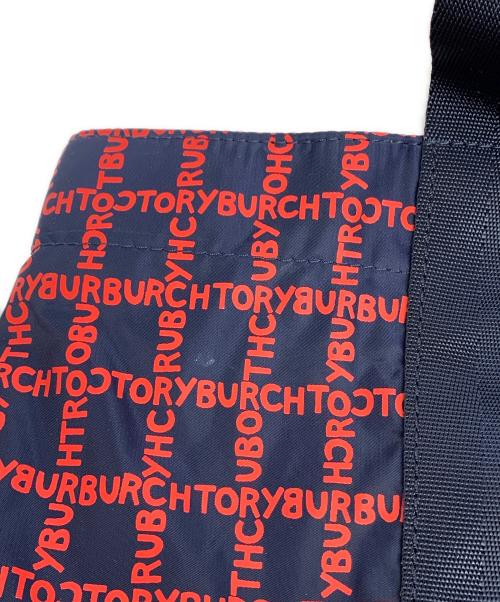 TORY BURCH（トリーバーチ）TORY BURCH (トリーバーチ) トートバッグ ネイビー×レッドの古着・服飾アイテム