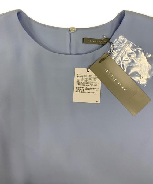theory luxe（セオリーリュクス）theory luxe (セオリーリュクス) ELIDA 3 HS BLOUSE スカイブルー サイズ:38 未使用品の古着・服飾アイテム