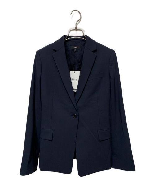 theory（セオリー）theory (セオリー) Traceable Wool Slim Fit Blazer ネイビー 未使用品の古着・服飾アイテム