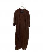 pheetaフィータ）の古着「リネンワンピース」｜ブラウン