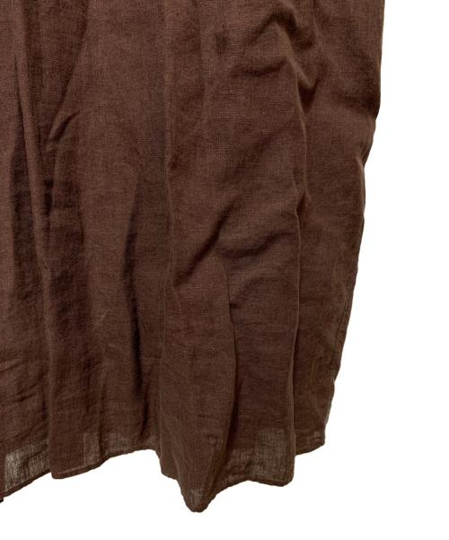 pheeta（フィータ）pheeta (フィータ) リネンワンピース ブラウン サイズ:2の古着・服飾アイテム