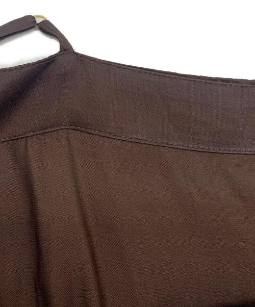 pheeta（フィータ）pheeta (フィータ) リネンワンピース ブラウン サイズ:2の古着・服飾アイテム