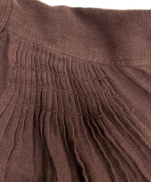 pheeta（フィータ）pheeta (フィータ) リネンワンピース ブラウン サイズ:2の古着・服飾アイテム