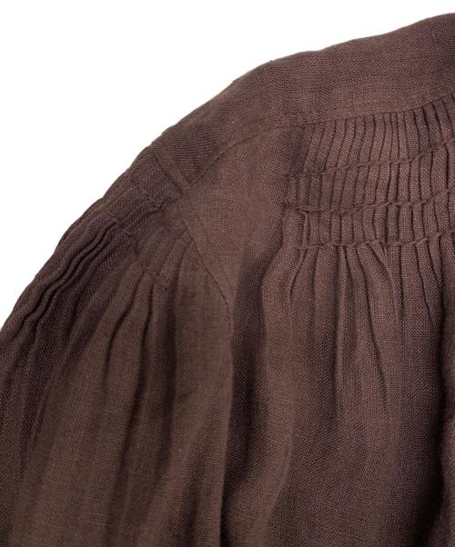 pheeta（フィータ）pheeta (フィータ) リネンワンピース ブラウン サイズ:2の古着・服飾アイテム