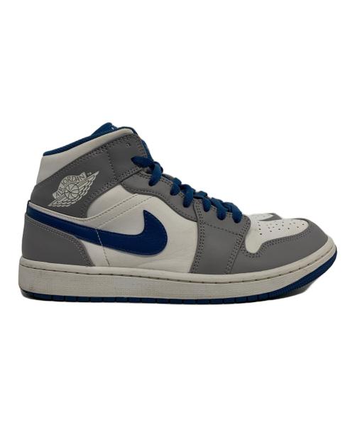 NIKE（ナイキ）NIKE (ナイキ) AIR JORDAN1 Mid True Blue ブルー×グレー サイズ:27の古着・服飾アイテム