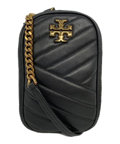 TORY BURCH（トリーバーチ）TORY BURCH (トリーバーチ) キラ シェブロン フォーン クロスボディ ブラックの古着・服飾アイテム
