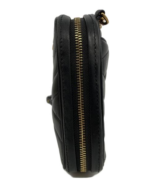 TORY BURCH（トリーバーチ）TORY BURCH (トリーバーチ) キラ シェブロン フォーン クロスボディ ブラックの古着・服飾アイテム