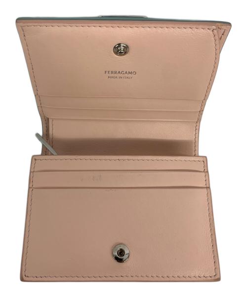 Ferragamo（フェラガモ）Ferragamo (フェラガモ) Hug 2つ折り財布 グリーンの古着・服飾アイテム