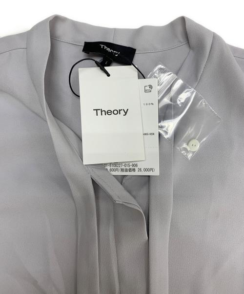 theory（セオリー）theory (セオリー) Prime GGT Tie Blouse グレー サイズ:L 未使用品の古着・服飾アイテム