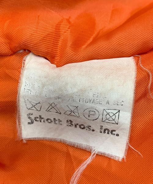 Schott（ショット）shott (ショット) HARLEY OWNERS GROUP (ハーレーオーナーズグループ) フライトジャケット ブラック サイズ:Lの古着・服飾アイテム