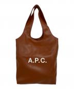 A.P.C.アーペーセー）の古着「フェイクレザートート」｜ブラウン