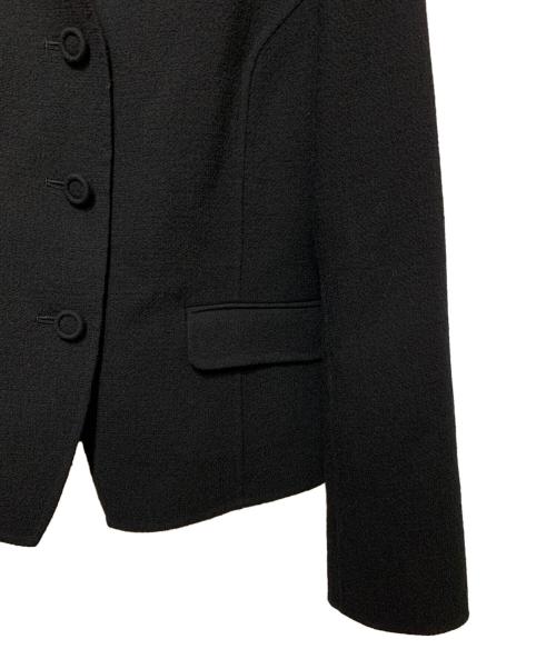 DAMA collection（ダーマコレクション）DAMA collection (ダーマコレクション) ウールセットアップ(ジャケット・スカート) ブラック サイズ:7ARの古着・服飾アイテム