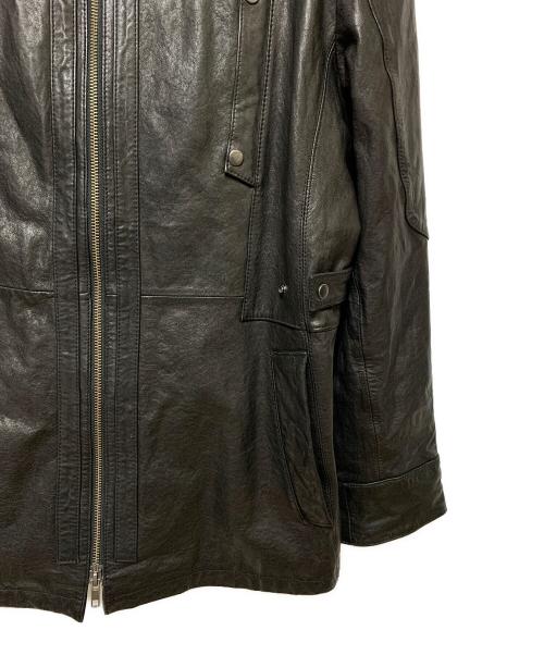 Wind Armor（ウィンドアーマー）Wind Armor (ウィンドアーマー) ファー付ラムレザージャケット ブラック サイズ:記載なしの古着・服飾アイテム