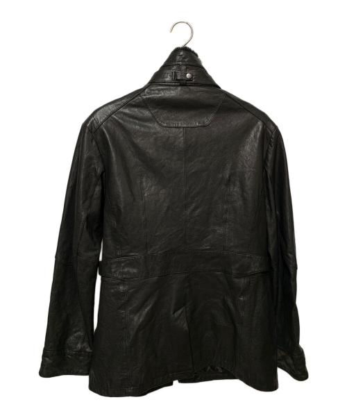 Wind Armor（ウィンドアーマー）Wind Armor (ウィンドアーマー) ファー付ラムレザージャケット ブラック サイズ:記載なしの古着・服飾アイテム