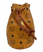 MCMエムシーエム）の古着「ロゴグラム巾着ショルダーバッグ」｜ブラウン