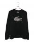 LACOSTE SPORT（ラコステスポーツ）の古着「ロゴスウェット」｜ブラック