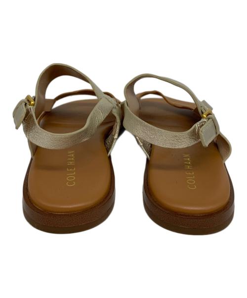 COLE HAAN（コールハーン）COLE HAAN (コールハーン) フォーン サンダル ブラウン×シルバー サイズ:5 1/2Bの古着・服飾アイテム