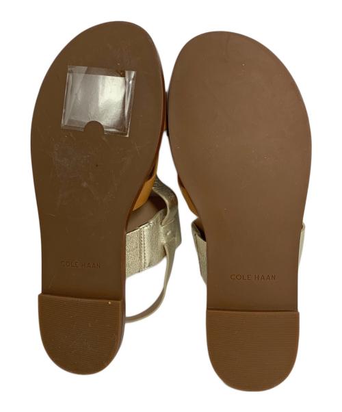 COLE HAAN（コールハーン）COLE HAAN (コールハーン) フォーン サンダル ブラウン×シルバー サイズ:5 1/2Bの古着・服飾アイテム