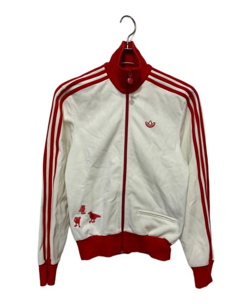 adidas（アディダス）adidas (アディダス) 都市シリーズ東京 トラックジャケット ホワイト×レッド サイズ:XSの古着・服飾アイテム