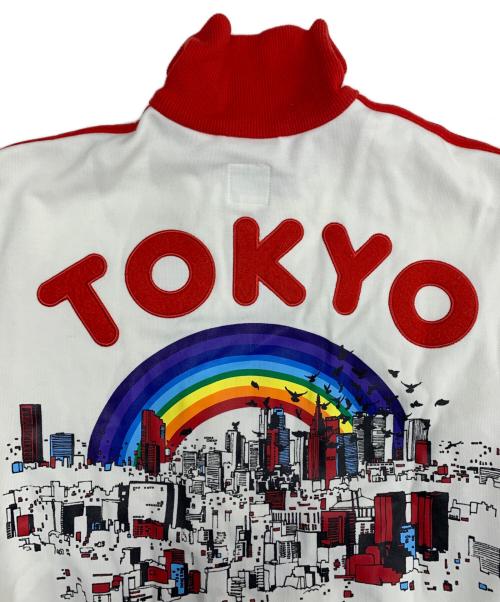 adidas（アディダス）adidas (アディダス) 都市シリーズ東京 トラックジャケット ホワイト×レッド サイズ:XSの古着・服飾アイテム