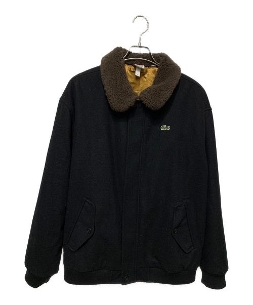 SUPREME（シュプリーム）Supreme (シュプリーム) LACOSTE (ラコステ) Wool Bomber Jacket 19aw ブラック サイズ:XLの古着・服飾アイテム