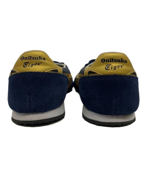 Onitsuka Tiger（オニツカタイガー）Onitsuka Tiger (オニツカタイガー) SERRANO ネイビー×ゴールド サイズ:25の古着・服飾アイテム