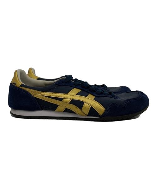 Onitsuka Tiger（オニツカタイガー）Onitsuka Tiger (オニツカタイガー) SERRANO ネイビー×ゴールド サイズ:25の古着・服飾アイテム