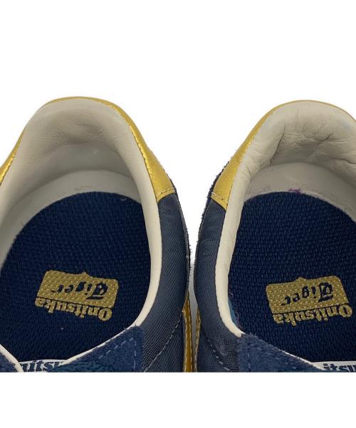 Onitsuka Tiger（オニツカタイガー）Onitsuka Tiger (オニツカタイガー) SERRANO ネイビー×ゴールド サイズ:25の古着・服飾アイテム