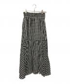 sara mallikaサラマリカ）の古着「スカート」｜ホワイト×ブラック